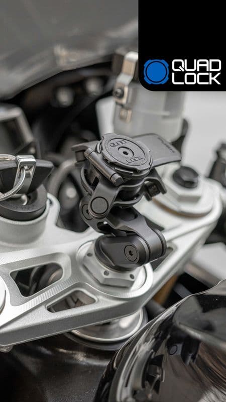 Motorcycle Fork Stem Mount (V2) by Quad Lock