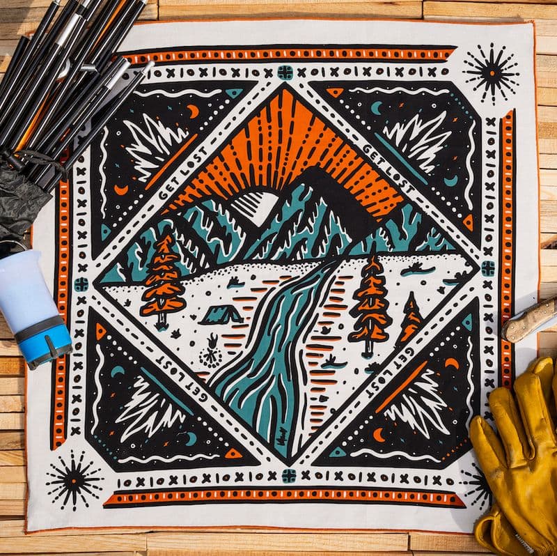 "Get Lost" by BANDITS Bandanas