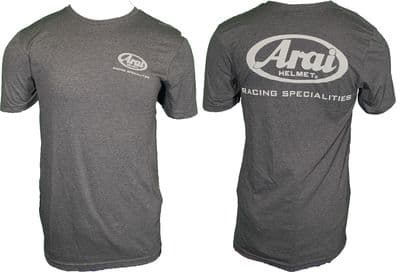 T-Shirt, Dark Heather Gray with White print by Arai